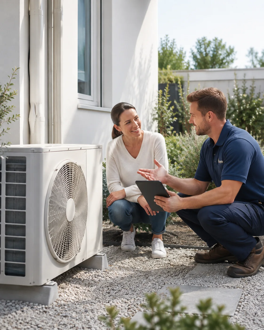 Illustrative air-conditioning installer